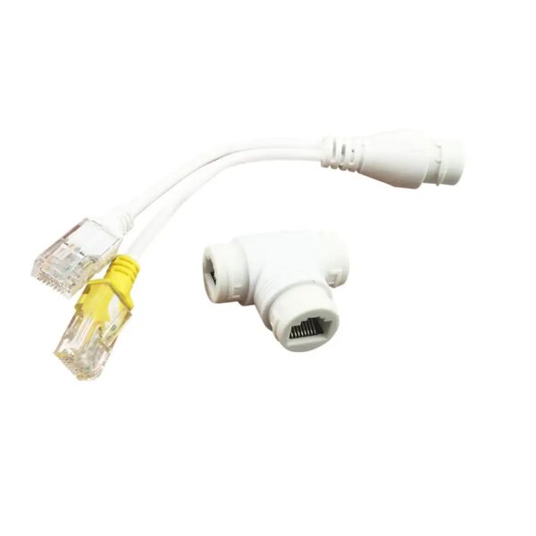 PARUHT POE T Multiplexer Splitter, Poe Synthesizer separator converter cable connector, PoE injector Power Over Ethernet for CCTV System up to 100M POETSP