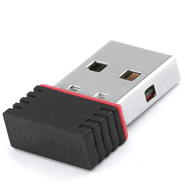 CLASSYTEK Mini Wireless WiFi USB Dongle Adapter 2.4Ghz, 1000 MBPS for PC Laptop with inbuilt High Gain Antenna, Compatible with Windows MAC