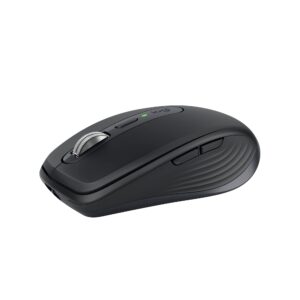 Logitech MX Anywhere 3S Compact Wireless Mouse with Free Adobe Subscription, Fast Scrolling, 8K DPI Any-Surface Tracking, Quiet Clicks, Programmable Buttons, USB C, Bluetooth - Graphite