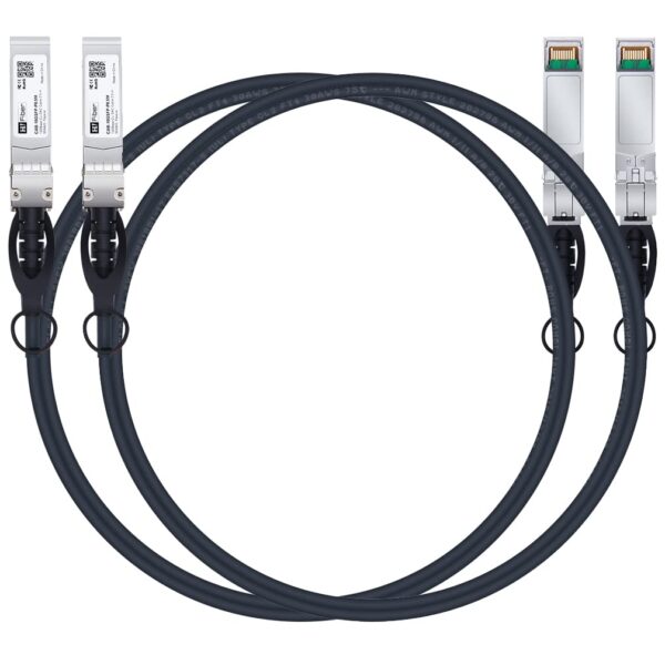 SFP Cable, 10G SFP+ DAC, 2M, 10GBASE-CU Passive Direct Attach Copper Twinax Cable for Cisco SFP-H10GB-CU2M, Ubiquiti, Netgear, D-Link, Mikrotik, Supermicro, Zyxel, Linksys, Open Switch Devices