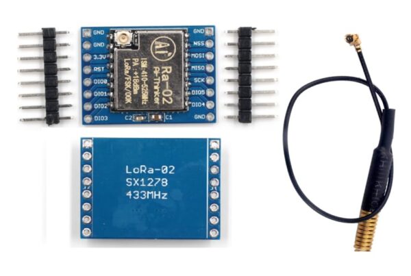 Ai Thinker LoRa Ra-02 SX1278 wireless 433MHz transceiver Module with 10cm IPX Spring Antenna