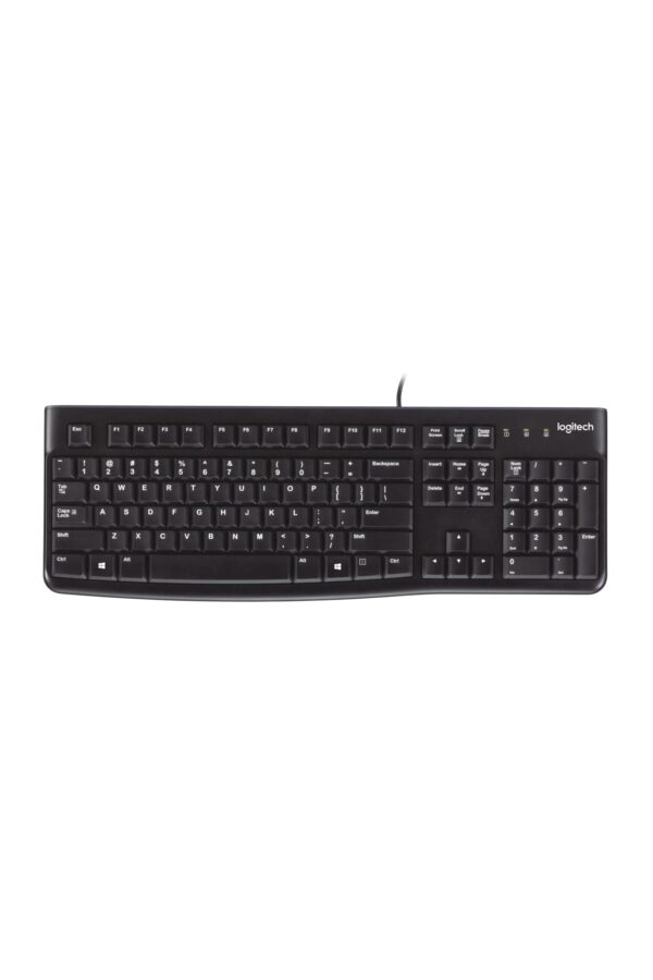 Logitech Plug and Play USB Keyboard K120, Black