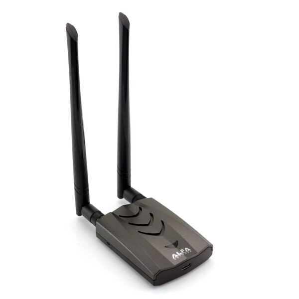 ALFA Network Long-Range Dual-Band AC1200 Wireless USB 3.0 Wi-Fi Adapter w/2x 5dBi External Antennas - 2.4GHz 300Mbps/5GHz 867Mbps - 802.11ac & A, B, G, N