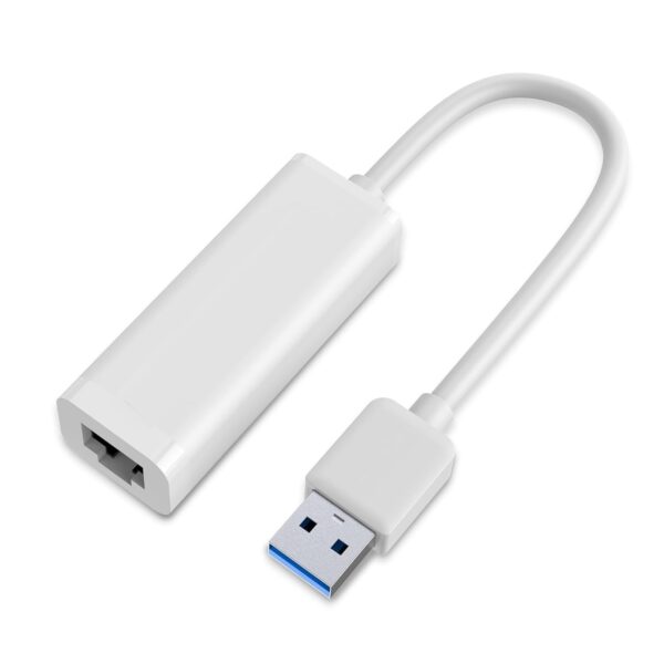 XIKKART High-Speed USB 3.1 to RJ45 Gigabit Ethernet Adapter, 10/100/1000 MBPS Network LAN Speed, for Laptop, Desktop, Gaming Console, Ultrabook, Chromebook, Plug & Play, (USB to RJ45 Adapter)