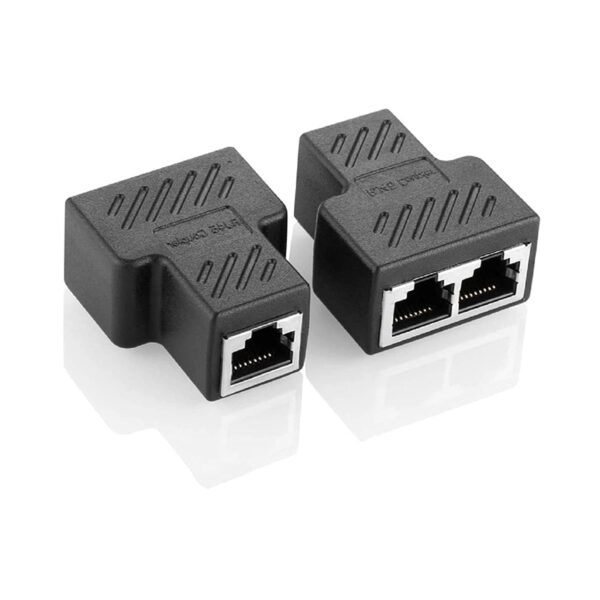 RyzCare RJ45 Splitter, Ethernet Splitter, RJ45 Splitter Adapter LAN Network Internet Splitter 1 to 2, Ethernet Cable &LAN Internet Splitter Cat5 Cat5e Cat6 Cat 7