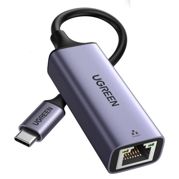 UGREEN USB C to Ethernet Adapter Type C RJ45 Gigabit Network Adaptor Thunderbolt 3 Wired LAN Internet Converter 1000Mbps Compatible with iPhone 16/15/Plus/Pro Max, Galaxy S24, PC, MacBook Air, iPad