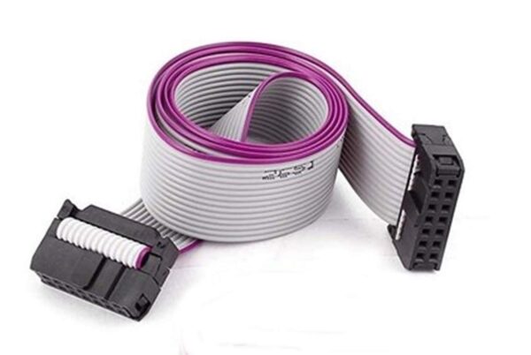 e4u 14 Pin FRC Cable With Female To Female 2.54mm Pitch Connector 24" Long - 1 Piece
