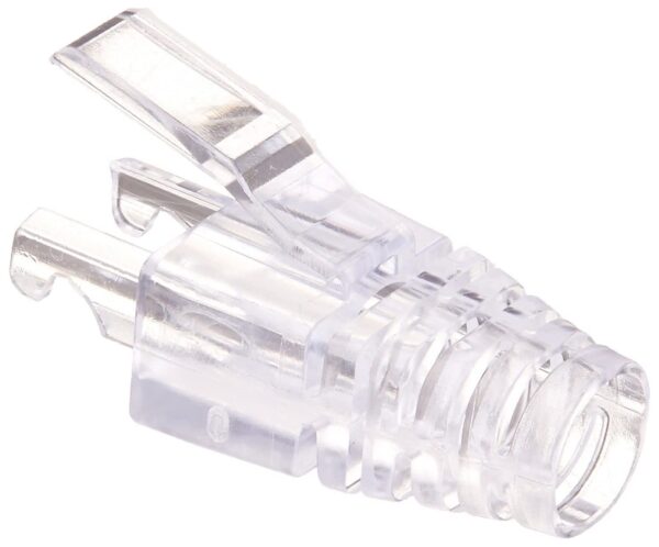 Seth Enterprises (50 Pcs Pack) RJ45 transparent boots cap for cat6 pass through connector