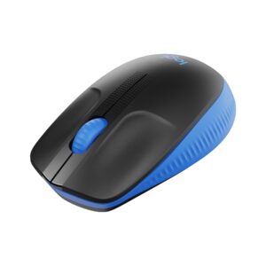 Logitech M190 Wireless Mouse,Full Size Ambidextrous Curve Design, 18-Month Battery with Power Saving Mode, USB Receiver, Precise Cursor Control + Scrolling, Wide Scroll Wheel, Scooped Buttons -Blue