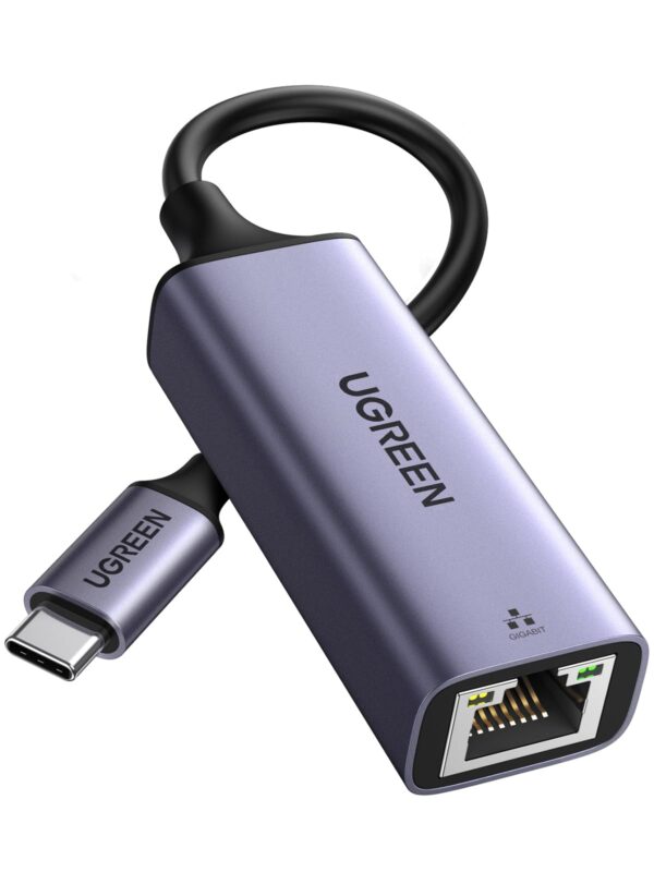 UGREEN USB C to Ethernet Adapter RJ45 to Thunderbolt 3 Type C Gigabit Network LAN 1000Mbps Converter Compatible with MacBook Pro Air iPad Pro Surface Book Chromebook Dell XPS Galaxy S20 S10, and More