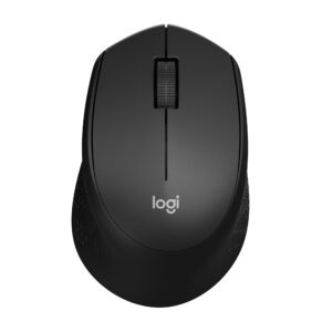 Logitech M331 Silent Plus Wireless Mouse, 2.4GHz with USB Nano Receiver, 1000 DPI Optical Tracking, 3 Buttons, 24 Month Life Battery, PC/Mac/Laptop - Black