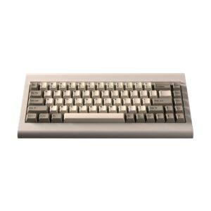VORTEXKEYBOARD PC66 68key, 65%, Wireless Triple Mode, Retro & Vintage Design, Beige Color Case, Hot swappable, Mac and Windows Compatible