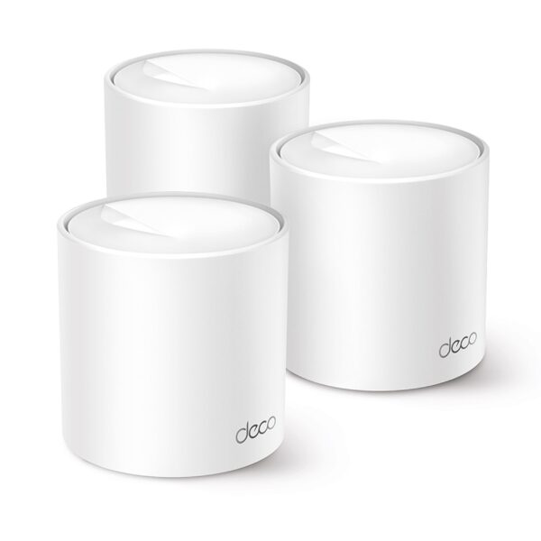 TP-Link Deco X10(3-Pack) Ax1500Mbps Whole Home Mesh WiFi 6 System, AI-Driven, Coverage Up to 5600Ft², WiFi Dual_Band Router, Extender Booster, Gaming & 4K, Easy Setup, Alexa & Google Home Compatible