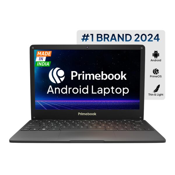 Primebook S WiFi, 2024(New) Android Based MediaTek MT8183 - (PrimeOS) Thin and Light Laptop (11.6 Inch, 1.065 Kg, Type C) (4GB/128GB eMMC Storage)
