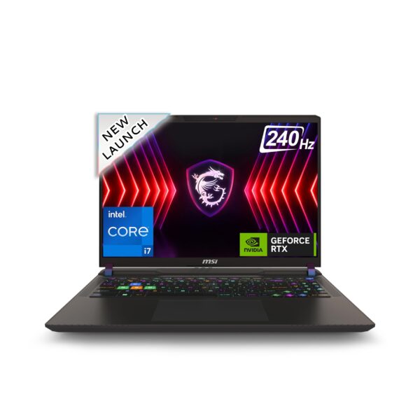 MSI Vector 16 HX, Intel 14th Gen. i7-14700HX, 41CM QHD+ 240Hz Gaming Laptop (32GB/1TB NVMe SSD/Windows 11 Home/NVIDIA GeForce RTX 4070, GDDR6 8GB/Cosmos Grey/2.7Kg), A14VGG-279IN