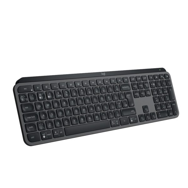 Logitech G MX Keys S Wireless Keyboard with Free Adobe Subscription, Low Profile, Fluid Precise Quiet Typing, Programmable Keys, Backlighting, Bluetooth, USB C Rechargeable - Graphite