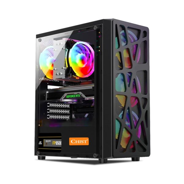 CHIST I7 Gaming Pc (Core i7-3770 Processor/16GB Ram/GTX 1650 DDR6 4GB Graphic Card/ 512 GB NVMe SSD/Gaming Cabinet/WiFi-Bluetooth/Windows 10)