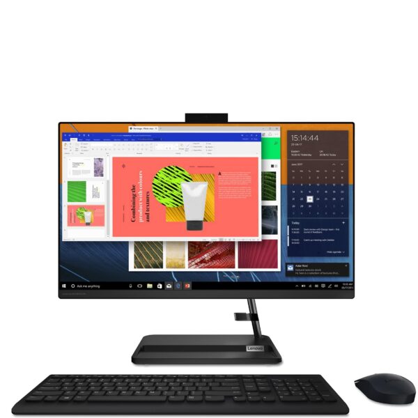 Lenovo IdeaCentre AIO 3 11th Gen Intel i3 23.8" FHD IPS 3-Side Edgeless All-in-One Desktop with Alexa Built-in (8GB/512GB SSD/Windows 11 Home/MS Office 2021/Wireless Keyboard & Mouse) F0G0012HIN