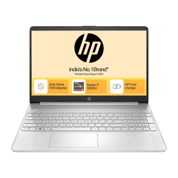 HP 15S AMD Ryzen 5000 (16GB Ram/512GB SSD/Fhd/Windows 11/Ms Office 21/Backlit Keyboard/ 15.6" (39.6 Cm)/Silver/2.21 Kg) Eq2305Au/Eq2182Au Laptop