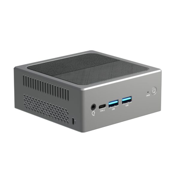 SKULLSAINTS Carbon Mini PC: DDR5, 12th Gen N100, Win 11 Pro, Dual 2.5 Gbps LAN, Triple Display 4K 2*HDMI+Type-C, Dual-Band WiFi & Bluetooth, M.2 NVMe & 2.5" SATA Support, USB 3.2 (512, GB, 16, GB)