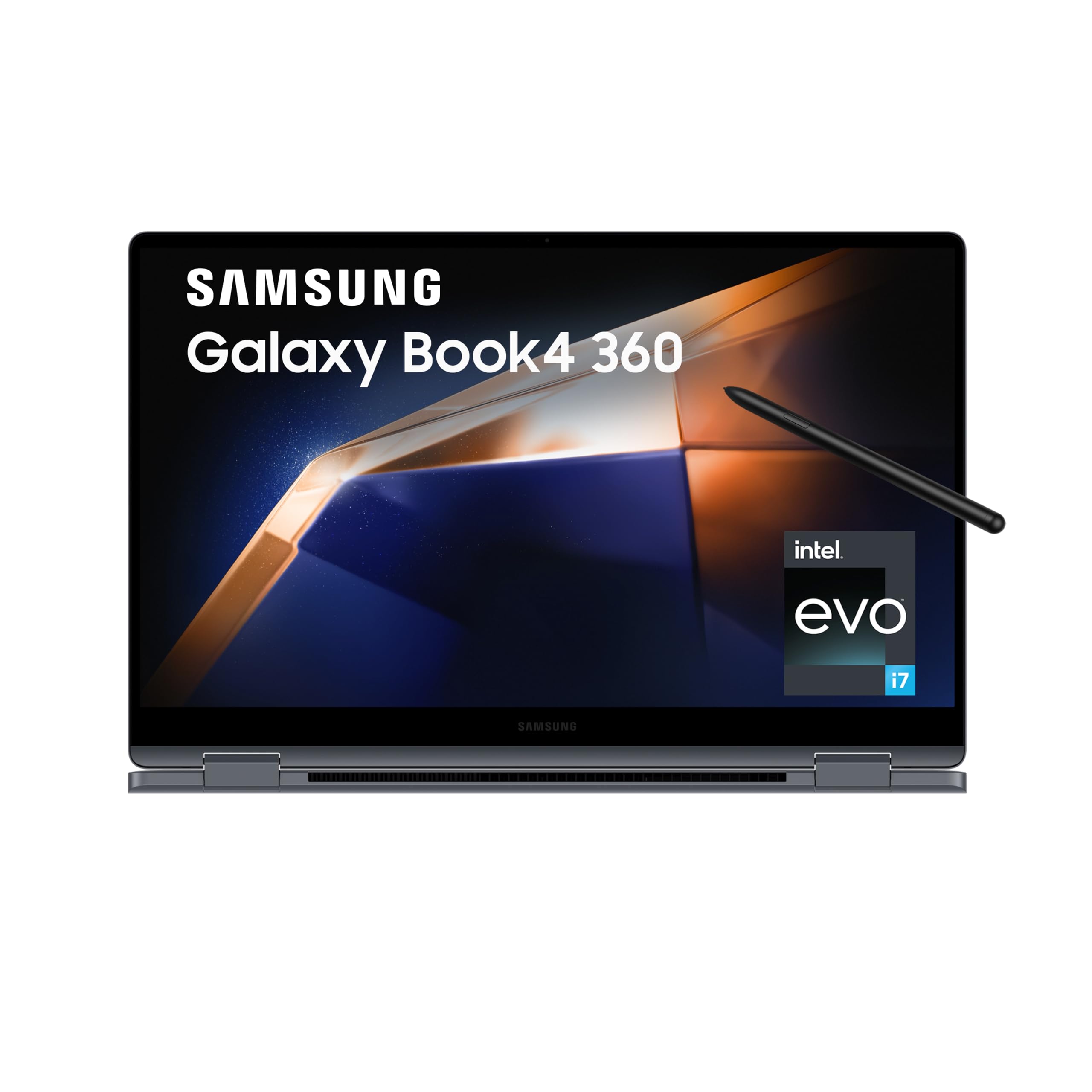 Samsung Galaxy Book4 360 (Gray, 16GB RAM, 512GB SSD)| 15.6" Super AMOLED Touchscreen| Intel Core 7 150U Processor| 2 in 1 Laptop| Windows 11 Home| MS Office 2021| Fingerprint Reader| S-Pen Included