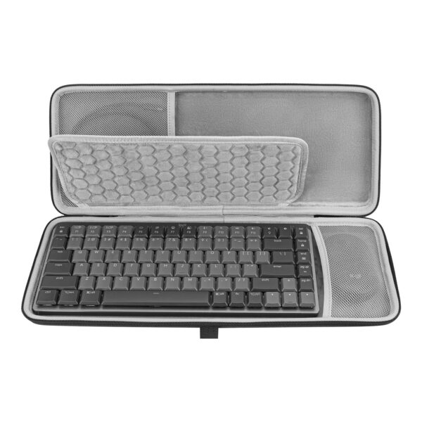 Geekria 75% Keyboard Case, Hard Shell Travel Carrying Bag for 84 Keys Computer Mechanical Gaming Keyboard, Compatible with Logitech MX Mechanical Mini, Nuphy Air75
