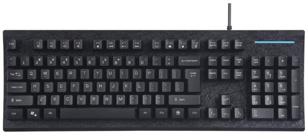 Live Tech Kb03 Pro Gaming Premium Membrane Gold Plated USB Rugged Body High Raised Multiple Function 19 Keys Anti Ghosting Full Size Keyboard High Cable Quality,Without Palm Rest(2 Yr Warranty)